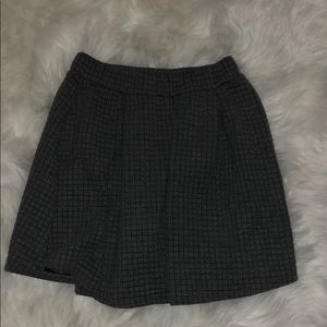 gray skater skirt